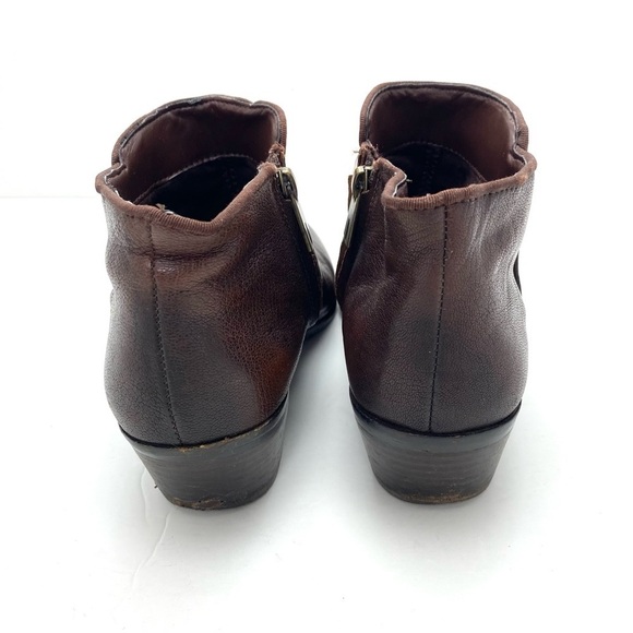 SAM Edelman Petty Ankle Chelsea Bootie in Dark Brown - Picture 9 of 10